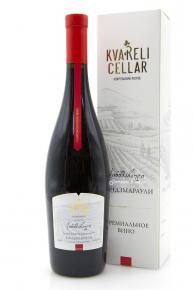 Kvareli Cellar Kindzmarauli 0.75l Gift Box грузинское вино Кварельский Погреб Киндзмараули 0.75 л. в п/у